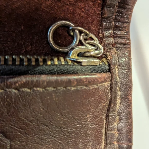 Coach Vintage Leather Clutch Rare Turnlock Goldtone Clasp 1980's - Picture 3 of 11